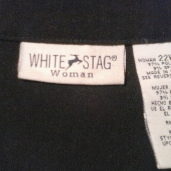 *WHITE STAG BLACK SOFT VELVET LONG SLEEVE SHIRT - Picture 3 of 6
